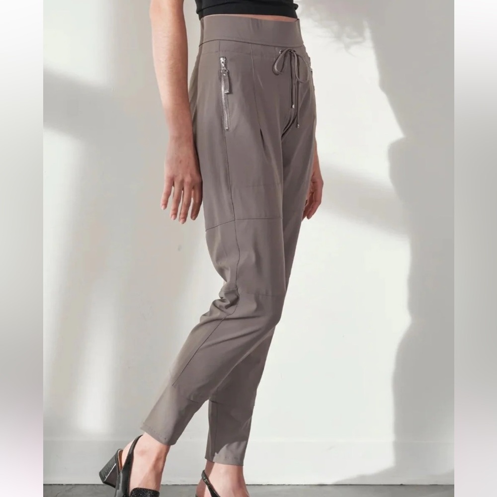 Raffaello Rossi Taupe Candy Stretch Jogger Pant Size 36 US 6